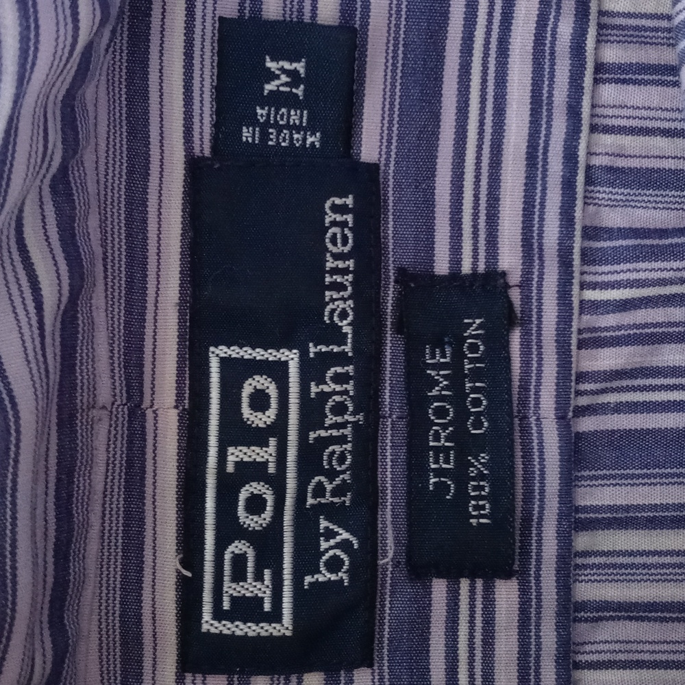 💜Polo Ralph Lauren💜 - Purple/Blue Stripe "Jerome" L/S Button Down - Picture 3 of 10